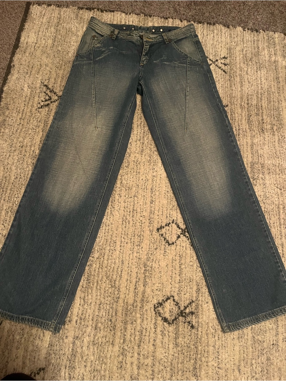 Classic Blue Wide Leg Jeans - Daniele Alessandrini